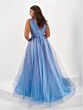Tiffany Designs 16134 Ruched Bodice Sparkle Ombre Dress