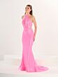 Tiffany Designs 16256 Halter Neckline Sequin Dress
