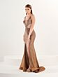 Tiffany Designs 16260 High Slit Plunging Neckline Dress