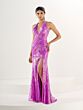 Tiffany Designs 16261 High Slit Halter Neckline Dress