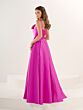 Tiffany Designs 16265 Pleated Skirt Spaghetti Strap Dress