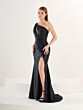 Tiffany Designs 16271 One Shoulder Lace-Up Dress