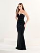 Tiffany Designs 16285 Notched Neckline Ruched Dress