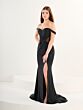 Tiffany Designs 16286 Off The Shoulder Lace-Up Dress