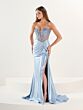 Tiffany Designs 16288 Drape Skirt High Slit Dress