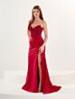 Tiffany Designs 16288 Drape Skirt High Slit Dress