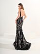 Tiffany Designs 16295 Sweep Train V-Neckline Dress