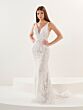 Tiffany Designs 16295 Sweep Train V-Neckline Dress