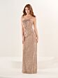 Tiffany Designs 16305 Straight Neckline Sequin Dress