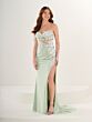 Tiffany Designs 16306 Sweep Train Lace-Up Dress