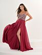 Tiffany Designs 16318 Beaded Bodice Lace-Up Dress