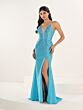 Tiffany Designs 16320 Plunging Neckline Embellished Dress