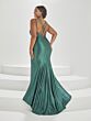 Tiffany Plus 16038 Strappy Back Plunging Neck Dress