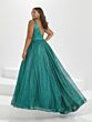 Tiffany Plus 16041 Sheer Sides Glitter Dress