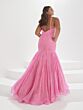 Tiffany Plus 16047 Spaghetti Straps Glitter Dress