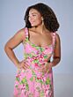 Tiffany Designs 16174 Floral A-Line Scoop Neck Plus Size Dress