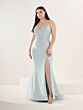 Tiffany Designs 16307 High Slit Spaghetti Strap Plus Size Dress