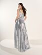 Tiffany Designs 16313 Square Neckline Sequin Plus Size Dress