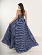 Tiffany Designs 16322 Bow Accent Polka Dot Plus Size Dress
