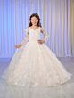 Tiffany Princess 13765 Cold-Shoulder Long Sleeve Mini Pageant Gown