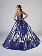 Tiffany Princess 13807 Basque Waist Metallic Dress