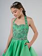 Tiffany Princess 13809 Halter Neckline Embellished Top Dress