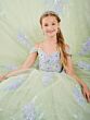 Tiffany Princess 13737 Cold Shoulder Embroidered Mini Pageant Gown