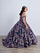 Tiffany Princess 13794 Sheer Cape Cold-Shoulder Mini Pageant Dress