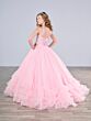Tiffany Princess 13795 Halter Neck Lace-Up Back Mini Pageant Gown