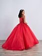 Tiffany Princess 13796 Square Neck Sleeveless Mini Pageant Gown