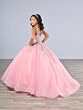 Tiffany Princess 13799 Scoop Neck Lace Applique Mini Pageant Gown