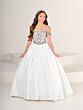 Tiffany Princess 13828 Cold Shoulder Lace-Up Mini Pageant Dress