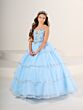 Tiffany Princess 13829 Tiered Skirt Lace-Up Mini Pageant Dress
