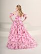 Tiffany Princess 13831 Tiered Skirt Floral Mini Pageant Dress