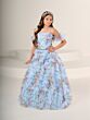 Tiffany Princess 13831 Tiered Skirt Floral Mini Pageant Dress
