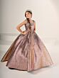 Tiffany Princess 13834 Square Neckline Brocade Mini Pageant Dress