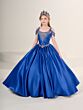 Tiffany Princess 13837 Ruched Skirt Lace-Up Mini Pageant Dress