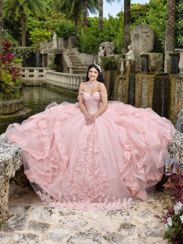 House of Wu 26112 Flounce Skirt Sweetheart Neck Sweet 16 Gown