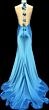 Ava Presley 47181 Cowl Neck High Slit Charmeuse Dress