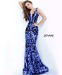 Jovani 63349 White Gold Dress