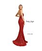 Jessica Angel 2562 Halter Strap Cutout Sequin Dress