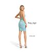 Jessica Angel 2587 Illusion Waist Cross Back Sequin Dress