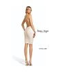 Jessica Angel 2589 Cowl Neckline Cross Back Glitter Dress