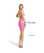 Jessica Angel 2596 Backless V-Neck Sequin Dress