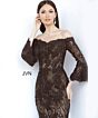Jovani JVN2241 Bell Sleeve Lace Dress