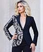 Jovani 40207 Long Sleeve Blazer Top Pant Suit
