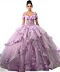 Jovani Q43810 Layered Skirt Lace-Up Back Quinceanera Dress