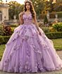 Jovani Q43810 Layered Skirt Lace-Up Back Quinceanera Dress