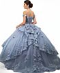 Jovani Q43820 Back Bow Off The Shoulder Quinceanera Gown
