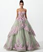 Jovani Q45685 Sweetheart Neck Pannier Skirt Sweet 16 Dress